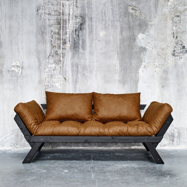 Sofa "Karup Vintage Bebop Black/Cognac