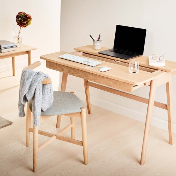 Darbo stalas su ąžuoliniu stalviršiu 110x55,5 cm Home - Hammel Furniture-image-1