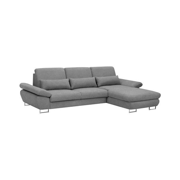 Šviesiai pilka "Windsor & Co Sofas Pi" sofa lova, dešinysis kampas-image-1