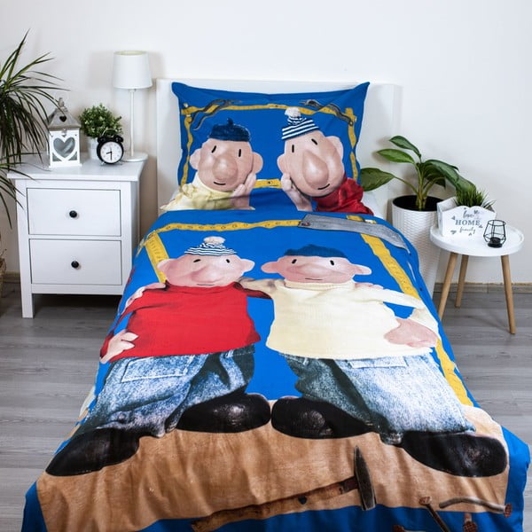 Iš medvilnės viengulė vaikiška patalynė 140x200 cm Pat a Mat – Jerry Fabrics-image-1