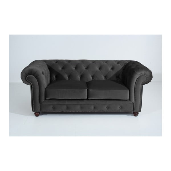 Tamsiai pilka "Max Winzer Orleans Velvet" sofa, 196 cm
