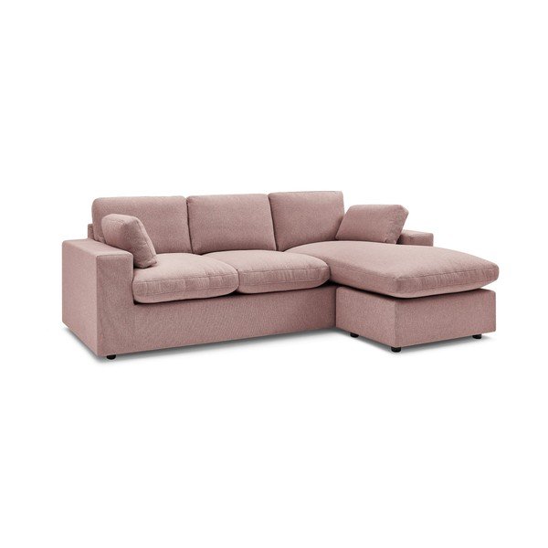 Rožinės spalvos kampinė sofa Belair – Bobochic Paris-image-2