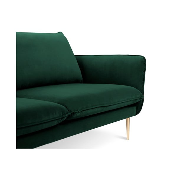 Žalios spalvos aksominė sofa Cosmopolitan Design Florence, 160 cm-image-3