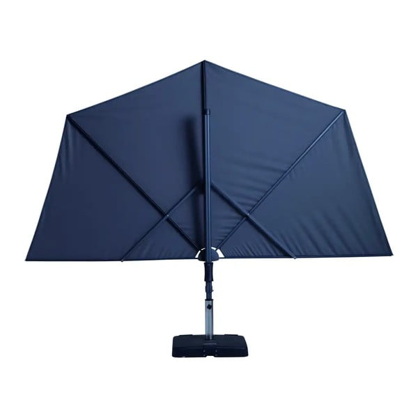 Pilkas pusapvalis sodo skėtis Madison Sun Wave, 270x150 cm-image-2