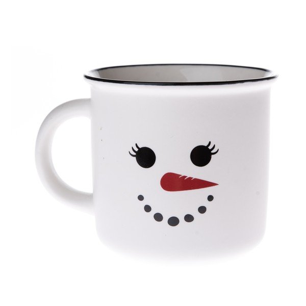 Iš porceliano  puodelis baltos spalvos su Kalėdų motyvu 380 ml Snowman – Dakls