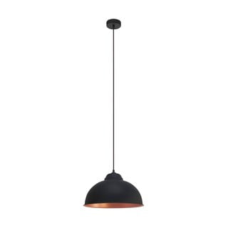 Kabantis šviestuvas juodos spalvos/bronzinės spalvos ø 37 cm su metaliniu gaubtu TRURO 2 – EGLO