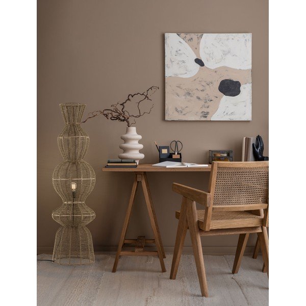 Natūralios spalvos iš virvės pastatomas šviestuvas (aukštis 136 cm) Breena – Nova Luce-image-2