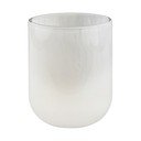 Kreminės spalvos iš stiklo dantų šepetėlio indas Opal – Mette Ditmer Denmark