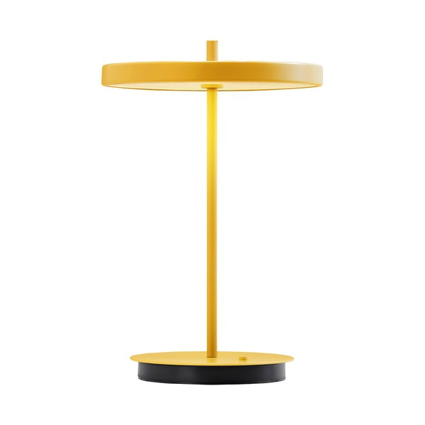 Geltonos spalvos iš metalo stalinis šviestuvas LED (aukštis 31 cm) su metaliniu gaubtu Asteria Move – UMAGE-image-4