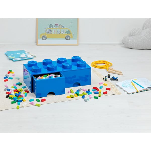 Mėlyna rašomojo stalo dėžutė su stalčiumi LEGO®, 31 x 16 cm-image-3