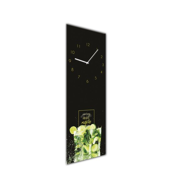 Sieninis laikrodis Styler Glassclock Mojito, 20 x 60 cm-image-2