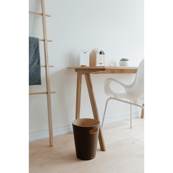Rudos spalvos šiukšliadėžė biurui 7,5 l Woodrow – Umbra-image-3