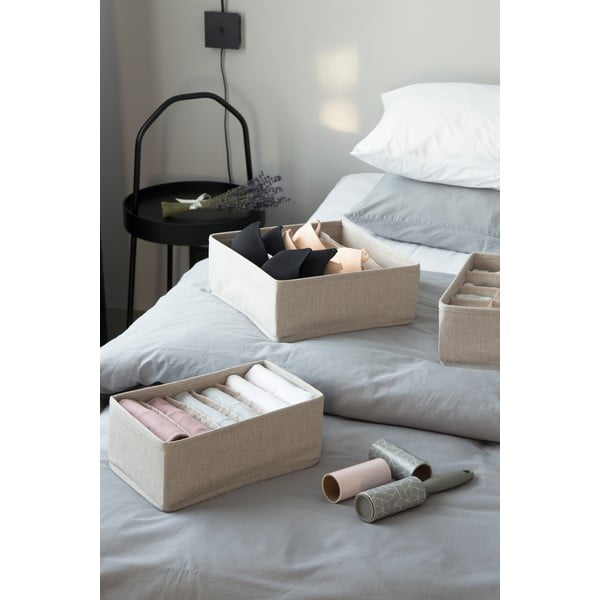 Smėlio spalvos daiktadėžė su skyreliais Bigso Box of Sweden Drawer, 29 x 11 cm-image-3