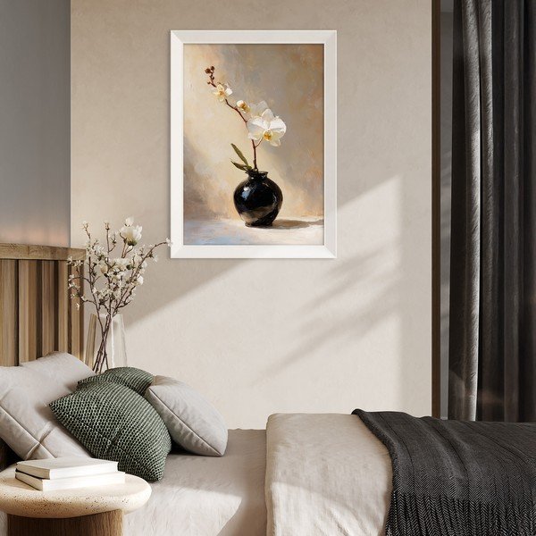 Spausdintas paveikslas su rėmeliu 56x75 cm White Orchid – Styler-image-2