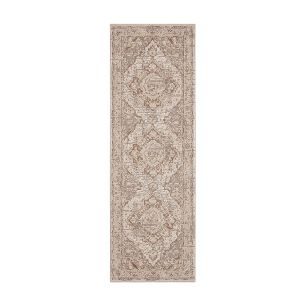 Smėlio spalvos/kreminės spalvos kilimas 80x200 cm Terrain Designer Sand – Hanse Home