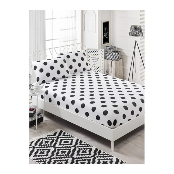 Elastingos paklodės ir 2 užvalkalų rinkinys viengulėlei lovai Garriso Masso, 160 x 200 cm