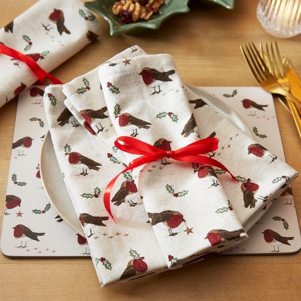 Iš tekstilės servetėlės 4 vnt. 45x45 cm Robin's Retreat – Cooksmart ®-image-1