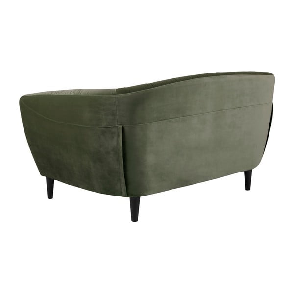 Žalia aksominė sofa Actona Ria, 150 cm-image-2