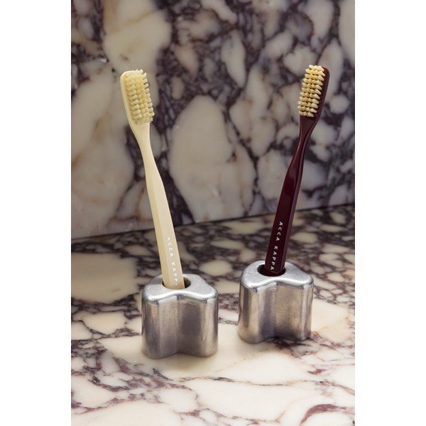 Sidabrinės spalvos iš metalo dantų šepetėlio laikiklis Mis – noo.ma-image-2