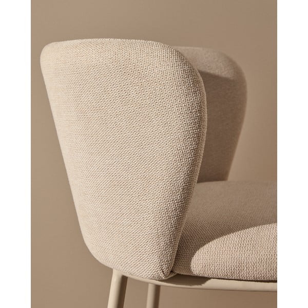 Baro taburetė smėlio spalvos (sėdynės aukštis 75 cm) Ciselia – Kave Home-image-2