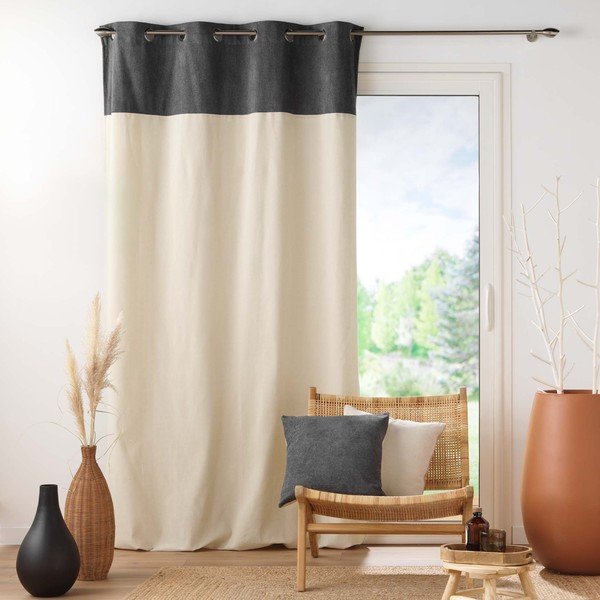 Užuolaida antracito spalvos/smėlio spalvos 140x240 cm Tessa – douceur d'intérieur-image-2