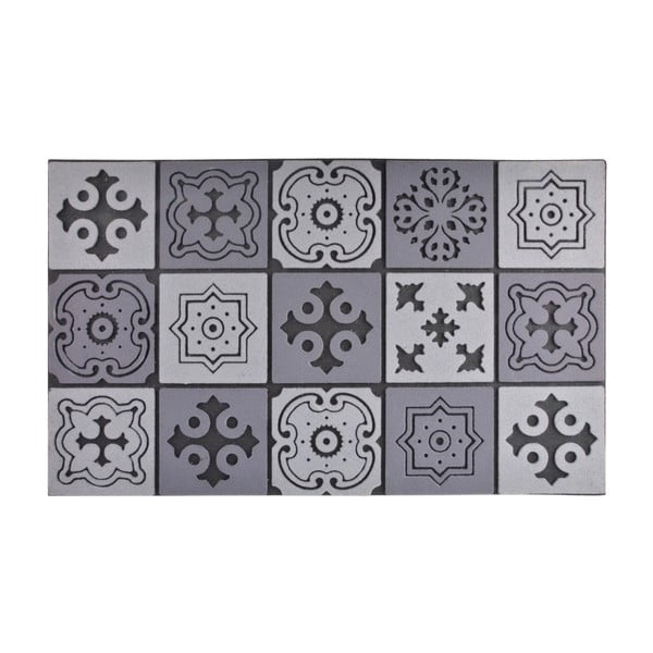 Mozaikinis pilkas kilimėlis Ego Dekor Geometrija, 45,5 x 76 cm