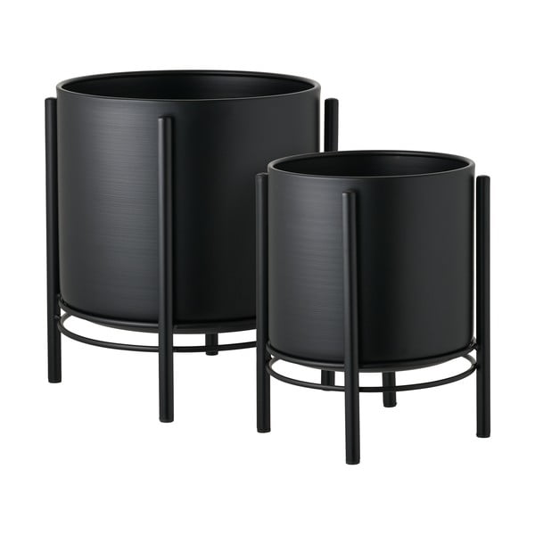 Iš metalo gėlių vazonų dangteliai 2 vnt. Svarta – House Nordic
