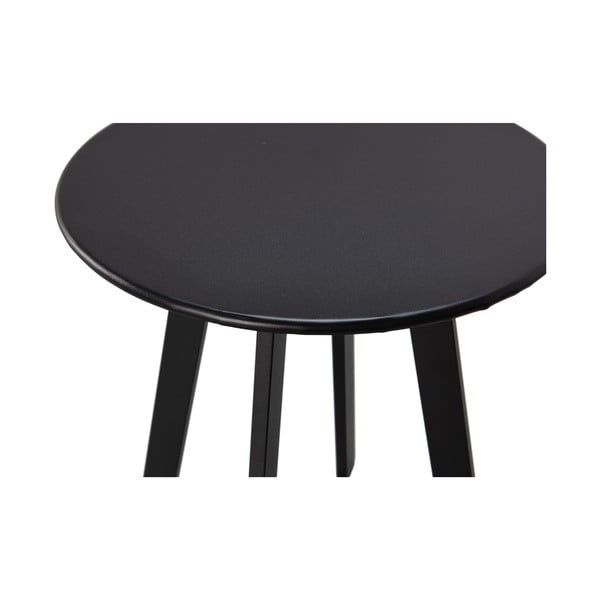 Juodas sodo šoninis staliukas WOOOOD Fer, skersmuo 40 cm-image-1