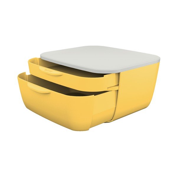 Geltonos spalvos stalčių dėžutė Leitz Cosy-image-4