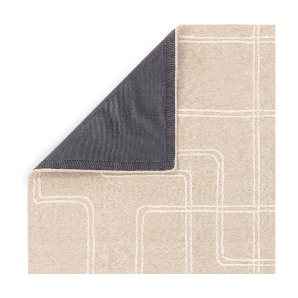 Rankų darbo iš vilnos kilimas smėlio spalvos 160x230 cm Ada – Asiatic Carpets-image-3