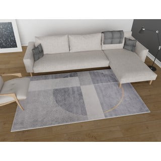Skalbiamas kilimas pilkos spalvos 120x160 cm – Vitaus