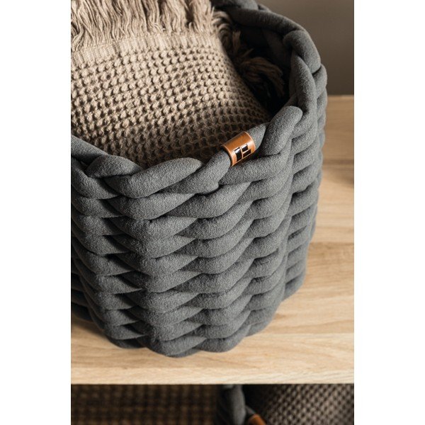 Iš tekstilės krepšys ø 21x17 cm Peach Skin Round S – Bigso-image-2