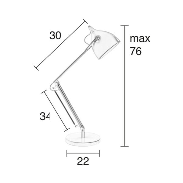 Baltas stalinis šviestuvas Zuiver Reader-image-3