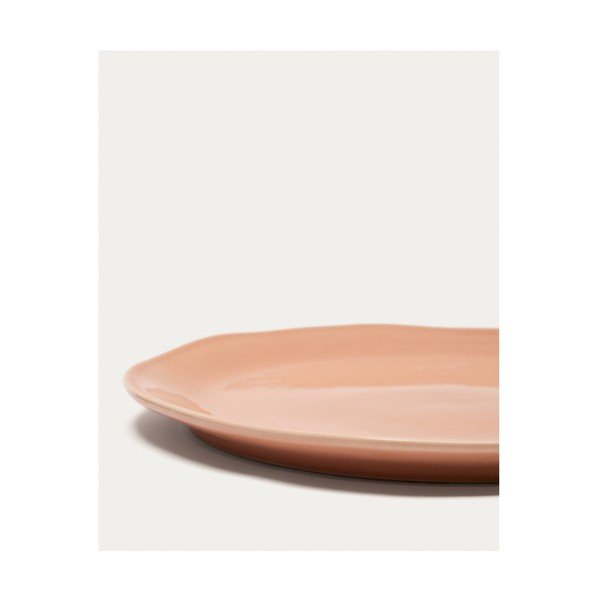 Šviesiai rožinės spalvos iš keramikos lėkštė ø 27 cm Tiraya – Kave Home-image-4