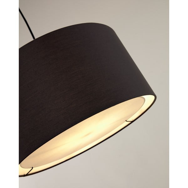 Juodos spalvos šviestuvo gaubtas ø 40 cm Santana – Kave Home-image-1