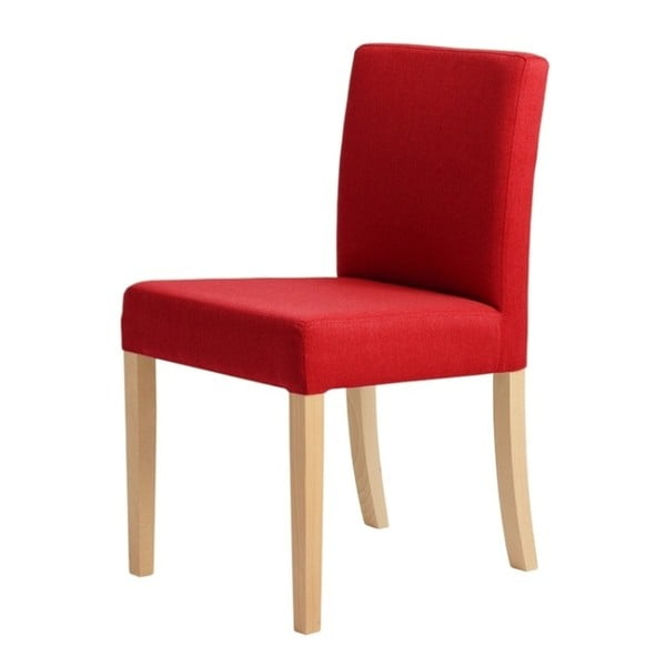 Raudona kėdė su natūraliomis kojomis Custom Form Wilton