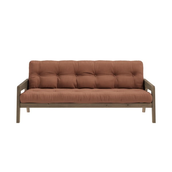 Oranžinė sofa lova 204 cm Grab - Karup Design