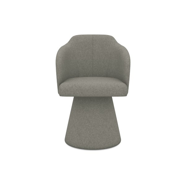 Pilkos spalvos iš audinio valgomojo kėdė Kanoa – Makamii-image-1