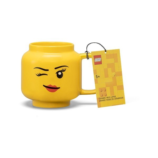 Geltonas keraminis kūdikio puodelis 530 ml Head - LEGO®-image-3
