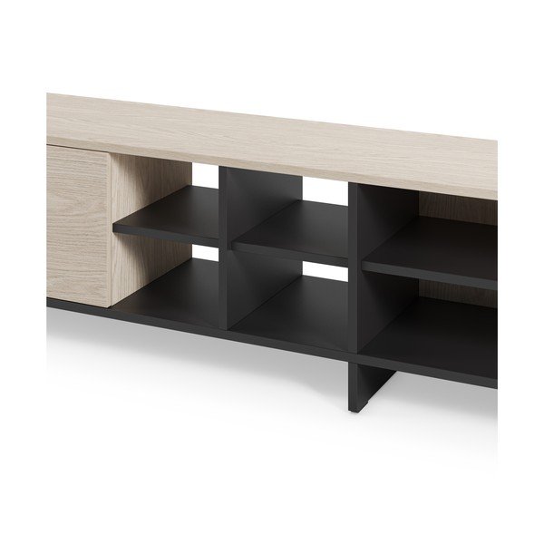 Juodos spalvos TV spintelė 230x44x36 cm Cequoia – Marckeric-image-4