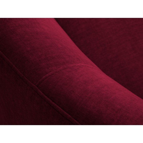 Bordo spalvos sofa su kairiuoju kampu Mazzini Sofas Debbie, 210 x 79 cm-image-4