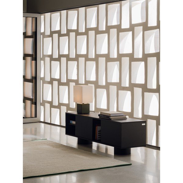 Juodos spalvos TV spintelė 160x48x42 cm Taro – noo.ma-image-1