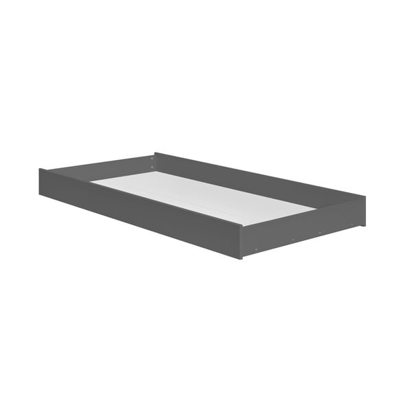 Tamsiai pilkas stalčius po vaikų lova Pinio Snap, 90 cm x 200 cm
