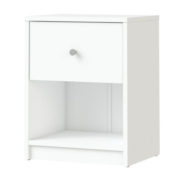 Baltas naktinis staliukas su lentynomis May - Tvilum-image-4