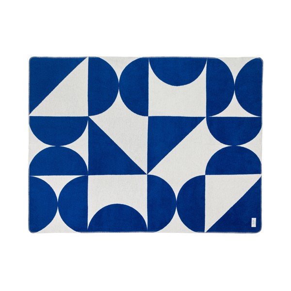 Mėlynos spalvos/kreminės spalvos antklodė ir pledas 150x200 cm Tul – noo.ma