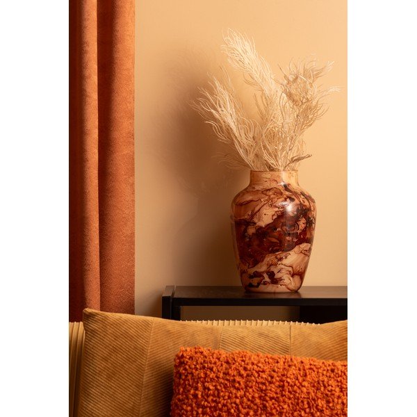 Vaza rudos spalvos iš stiklo Blended  – PT LIVING-image-1