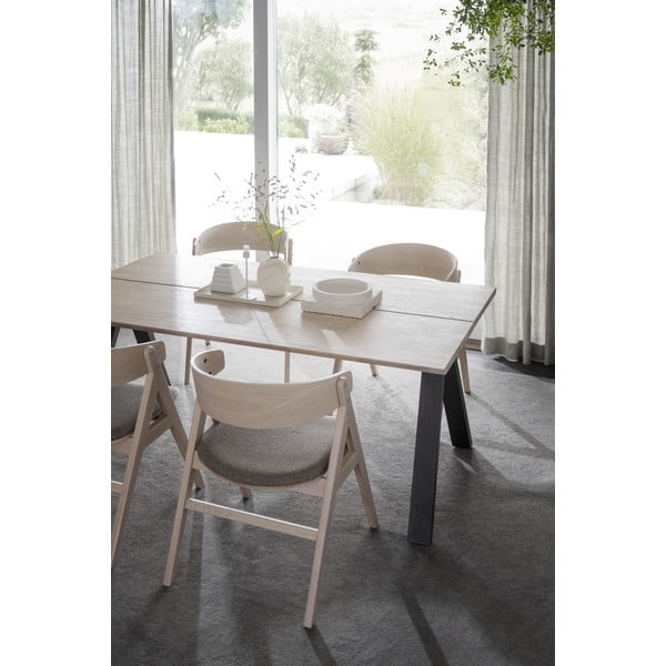 Sulankstomas pietų stalas su ąžuolo stalviršiu 170x100 cm Carradale - Rowico-image-4