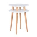 Baltas kavos staliukas Ragaba UFO, Ø 45 cm