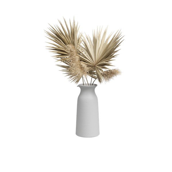 Iš keramikos rankų darbo vaza baltos spalvos (aukštis 30 cm) Bia – Artevasi-image-4