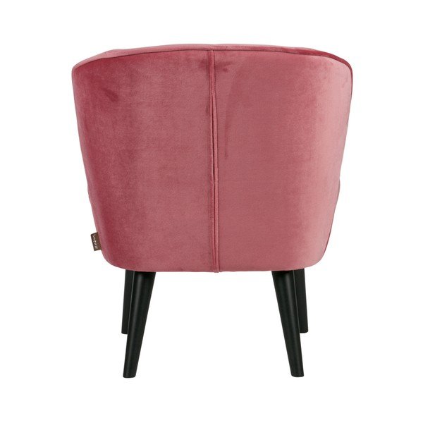 Rožinis fotelis WOOOD Sara Velvet-image-2